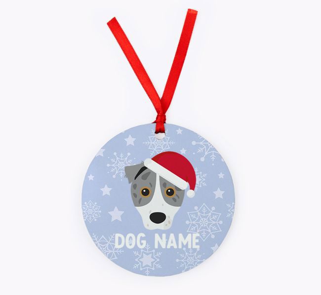 Snowflake: Personalised {breedFullName} Christmas Decoration